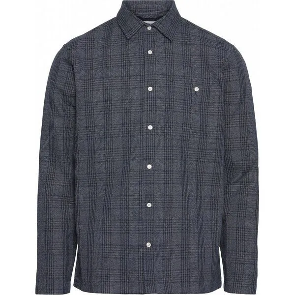 KnowledgeCotton Apparel KnowledgeCotton Apparel Long Sleeve Checked Heavy Shirt – Produktbild 1 von 4
