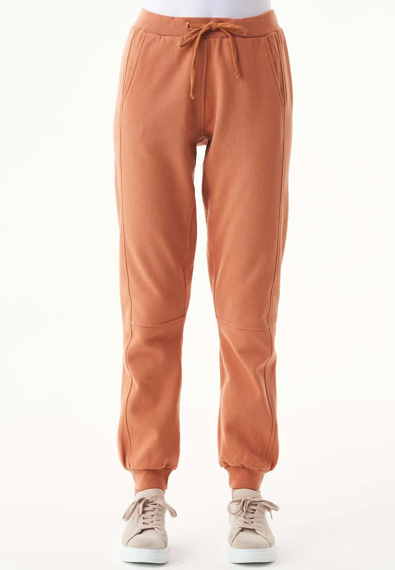 ORGANICATION ORGANICATION Damen vegan Jogginghose Soft Touch Kupfer, Orange, – Produktbild 2 von 2