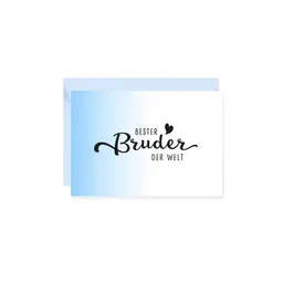 Bow & Hummingbird Bow & Hummingbird Mini-Grußkarte Bester Bruder – Produktbild 1 von 1
