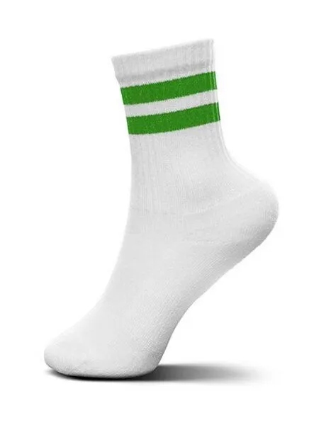MR. SOCKS MR. SOCKS Tennissocken zweifarbig von der Marke MR.SOCKS, Weiss/kelly, – Produktbild 1 von 2