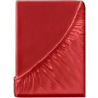 Cotonea Cotonea Spannbettlaken "Edelbiber" aus Bio-Baumwolle 200 x 200 cm, rot – Produktbild 1 von 1