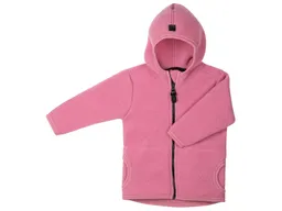 Pure pure by Bauer PURE PURE by Bauer Baby und Kinder Jacke mit Kapuze Bio-Merinowolle Fleece dusty pink Gr.122/128 – Produktbild 1 von 1