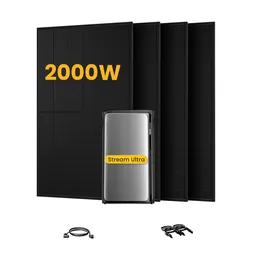 EcoFlow EcoFlow Stream Ultra, All-in-One Speicher für Balkonkraftwerke, mit 4 x 500 Bifaziale Solarmodule, by Powerness - Stream Ultra | 1920Wh / ohne Zubehör / Selbstabholung – Produktbild 1 von 1