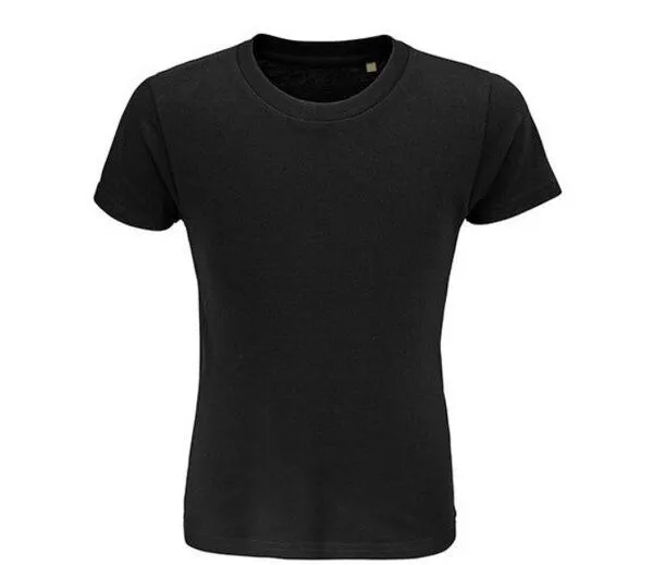 Sol's Sol's Kinder/Jugend T-Shirt von bis 152 aus Bio - Baumwolle Vegan, Deep black, – Produktbild 1 von 3