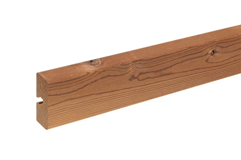 woodstore24 Thermoholz Kiefer für Fassade, 20 mm (Stärke) x 65 mm (Breite), Oberfläche gebürstet, Sortierung Natur in der Länge 3,9 m – Produktbild 1 von 1