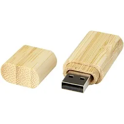 Unbranded Unbranded USB-Stick 2.0 aus Bambus mit Schlüsselanhänger, natural, 2GB – Produktbild 1 von 1