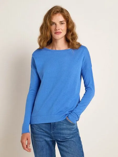 LANIUS LANIUS U-Boot Pullover aus Bio-Baumwolle, Light blue, – Produktbild 2 von 4