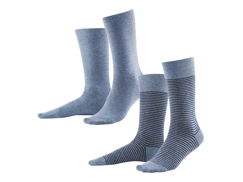 Living Crafts Living Crafts - Unisex Socken, 2er-Pack (98% Bio-Baumwolle; 2% Elasthan), Blau, – Produktbild 4 von 4