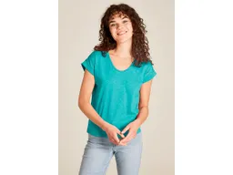 Tranquillo tranquillo Bio-Damen-T-Shirt mit Roll-Up-Ärmel, lake, Gr. S – Produktbild 1 von 1