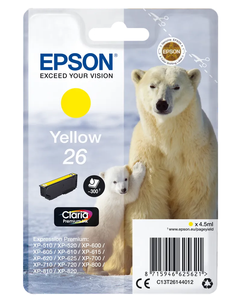 Epson Epson Tintenpatrone T2614/ 26 gelb – Produktbild 1 von 2