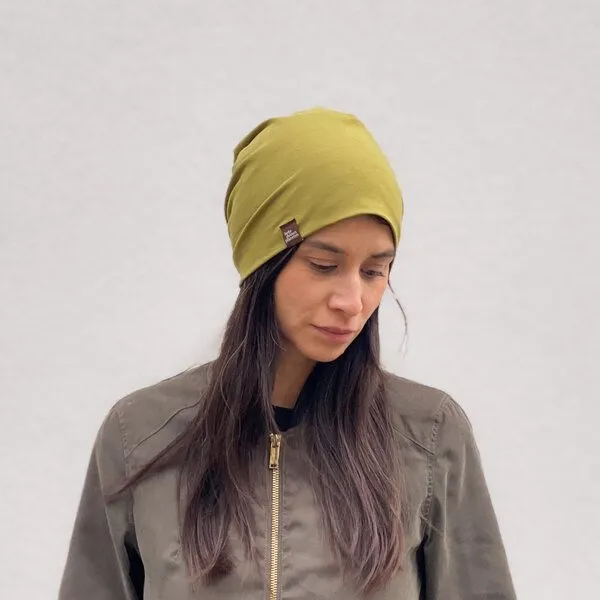 Liebe Deinen Planeten Liebe Deinen Planeten Bio Beanie in 3 Größen Herren & Damen in vielen Farben bequeme Jersey Mütze aus Bio Baumwollmix, Pistachio, – Produktbild 3 von 4