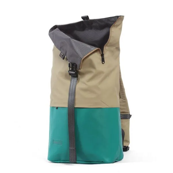 7clouds 7clouds Rolltop-Rucksack Kira 7.1, Green-camel, – Produktbild 4 von 4