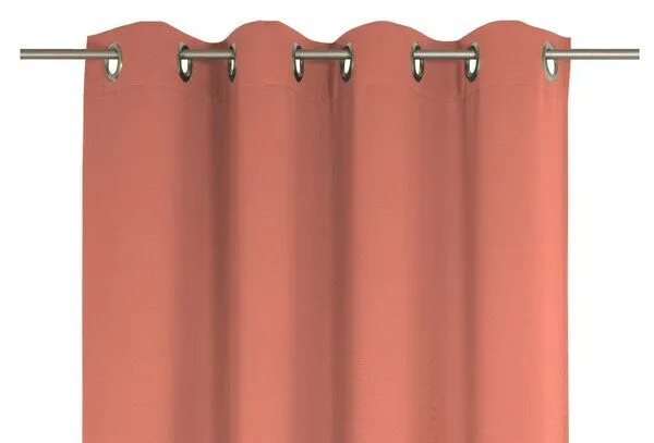 Nature by Adam Nature by Adam Vorhang aus 100% Bio-Baumwolle - Made in Germany - Uni Collection light, Orange, – Produktbild 5 von 7