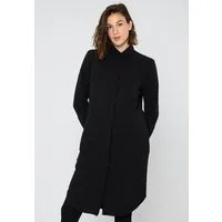 THOKKTHOKK ThokkThokk Damen Shirtkleid TT83 PINSTRIPE aus Biobaumwolle, Black (schwarz), – Produktbild 1 von 1