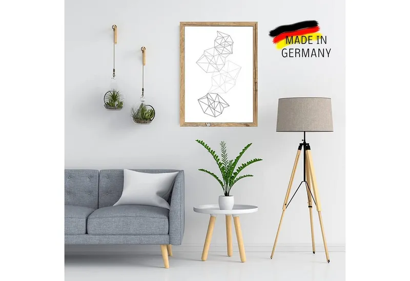 Clamaro Bilderrahmen Bilderrahmen Eiche Altholz CLAMARO Collage nach Maß FSC® Holz Modern eckig M3016 10x10 in Eiche Altholz – Produktbild 3 von 5