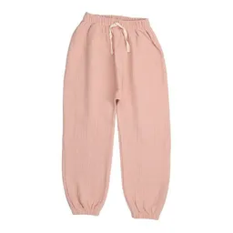 Walkiddy Kinder Baggy Hose GOTS zertifiziert, Bio-Baumwolle, rosa, „Flowers & Leaves“, weich, elastischer Bund – Walkiddy – Produktbild 1 von 1