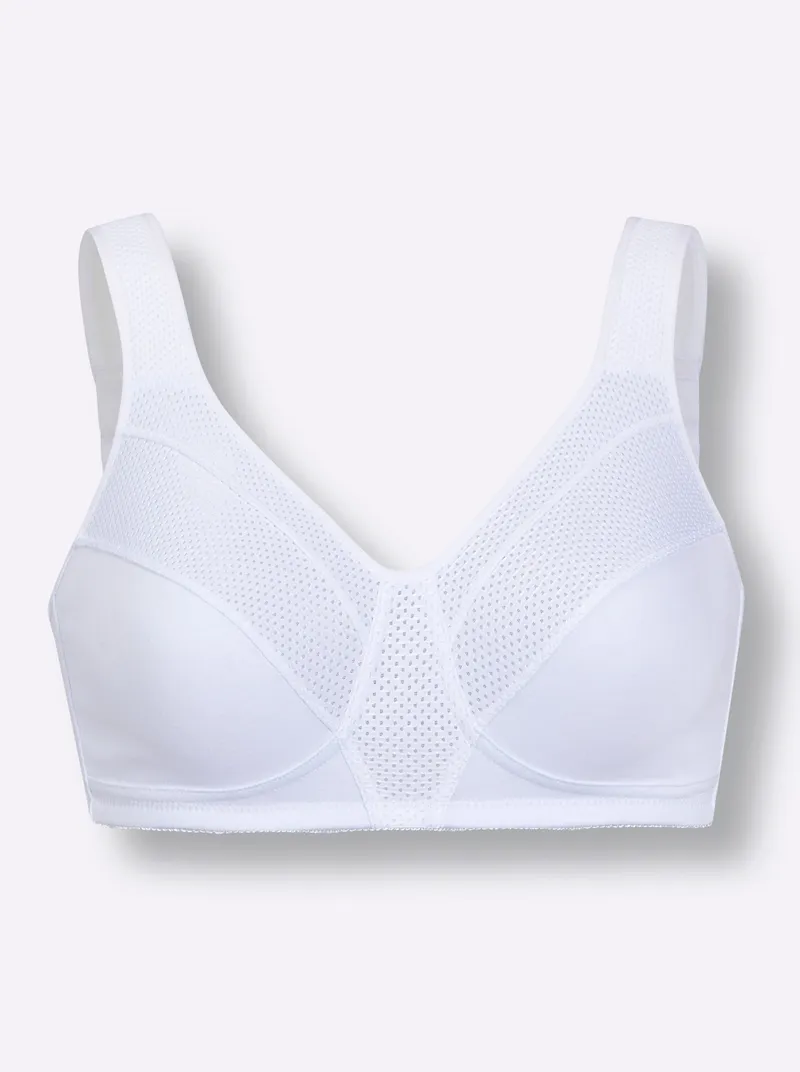 wäschepur Sport-BH ohne Bügel, Weiß, – Produktbild 2 von 2