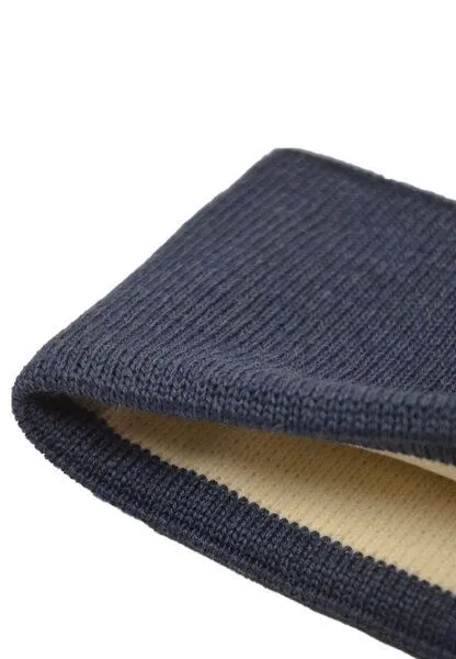 Lou-i Lou-i Stirnband aus Schurwolle Made in Germany, Jeansblau, – Produktbild 3 von 3