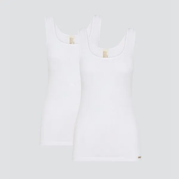 comazo|earth comazo|earth Fairtrade Unterhemd Achselträger, 2er Pack | GOTS zertifiziert, Weiß, – Produktbild 1 von 3