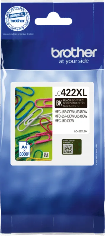 Brother Brother Tintenpatrone LC-422XLBK schwarz – Produktbild 2 von 6