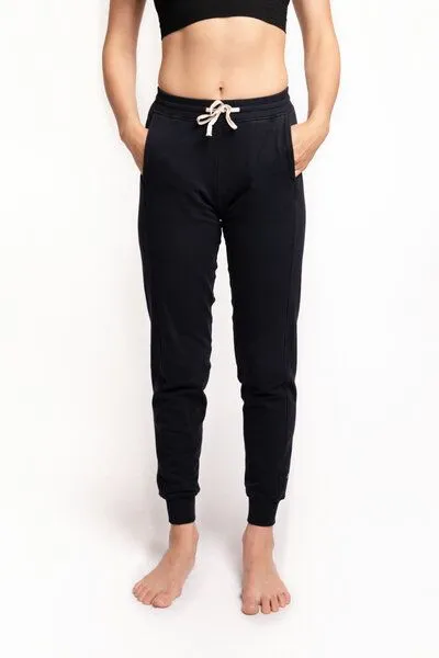 M23 M23 Damen Jogginghose aus Bio-Baumwolle, Modell „Emma“, Salbei, – Produktbild 3 von 3
