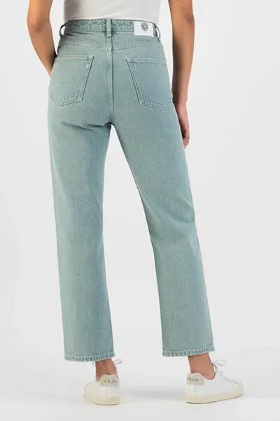 MUD Jeans MUD Jeans Relax Rose Cropped Jeans verwaschenes türkis, Blue, – Produktbild 2 von 4