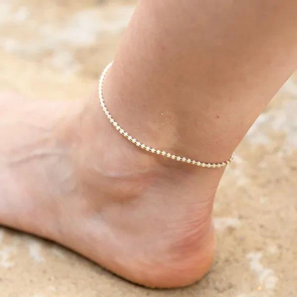 juni juni Perlen Fußkettchen "Sandstrand" – Produktbild 2 von 4
