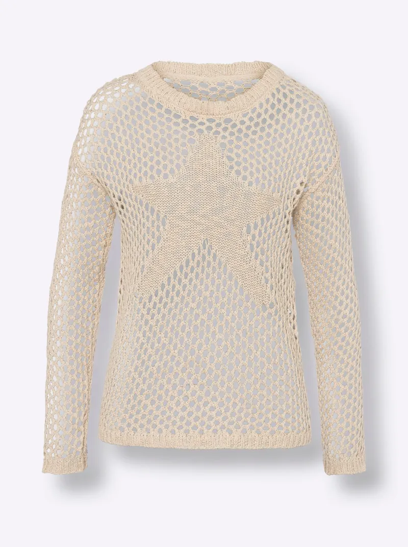 heine Ajourpullover, Sand, – Produktbild 2 von 2