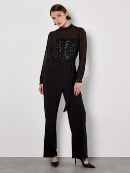 Apricot Apricot Jumpsuit Jumpsuit mit Paillettenverzierung mit Semitransparenz – Produktbild 1 von 1
