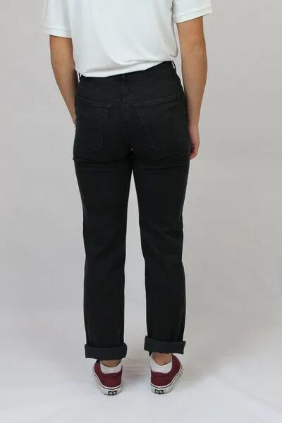bloomers bloomers tiefschwarze gerade 5-Pocket Jeans in klassischer Paßform – Produktbild 3 von 4