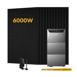 Anker Anker SOLIX Solarbank 4 E5000 Pro, mit 12 x 500 Bifaziale Solarmodule, by Powerness - 15kWh / Pre-Sale Special: Gratis Smart Meter Gen 2 / Standardversand – Produktbild 1 von 1