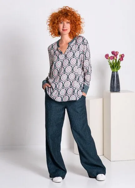 Heidekönigin Heidekönigin Leinenhose Delavé, Blau, – Produktbild 1 von 4
