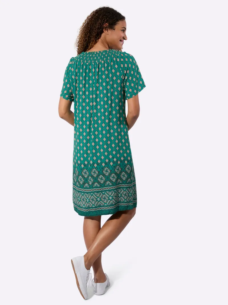 Witt Druckkleid, Grün-bedruckt, – Produktbild 3 von 3