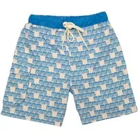 ducksday Jungen Badehose "Manta" Gr. 98/104, Blau, – Produktbild 1 von 1