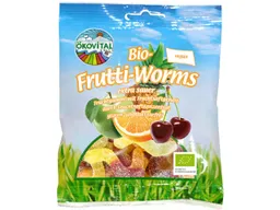 Ökovital ÖKOVITAL Vegane Bio-Fruchtgummi "Frutti-Worms", 80 g – Produktbild 1 von 1