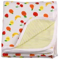 El Puente El Puente Babydecke "Funny Fruits" | Fair Trade & Handmade aus Ägypten | Bio-zertifiziert – Produktbild 1 von 1