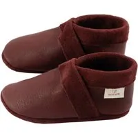 HANS NATUR Baby und Kinder Hausschuhe Krabbelschuhe Leder bordeaux Gr. 29 – Produktbild 1 von 1