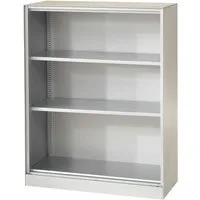 Regal "CONTACT", Höhe 131 cm  (BxT) 100 x 43,5 , silber – Produktbild 1 von 1