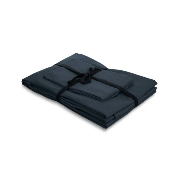 OceanSafe by Jilda-tex OceanSafe by Jilda-tex OceanSafe 100% Cradle to Cradle Uni-Bettwäsche Verschiedene Farben, Nachtblau, – Produktbild 1 von 4