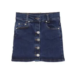 Walkiddy Jeans-Rock Dunkelblau Walkiddy Bio Baumwolle, GOTS-zertifiziert, nachhaltig, elastisch, stilvoll, umweltfreundlich, allergikerfreundlich, langlebig, Baby/Kleinkind. – Produktbild 1 von 1