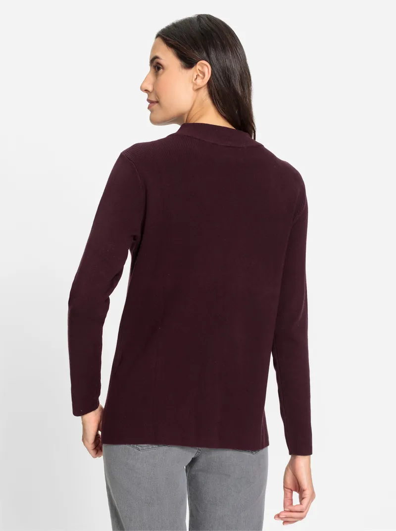 Witt Stehkragenpullover burgund, Burgund, – Produktbild 2 von 2
