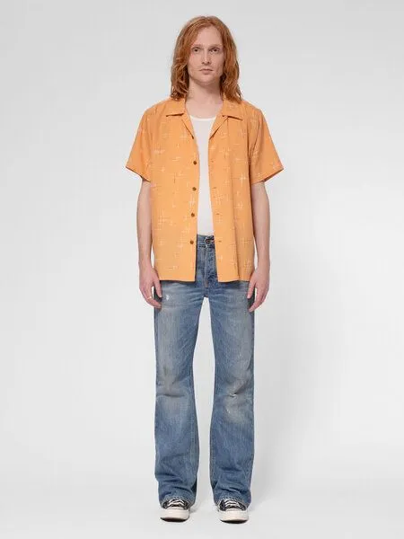 Nudie Jeans Nudie Jeans Hemd Arvid Hawaii, Roche (orange), – Produktbild 1 von 3