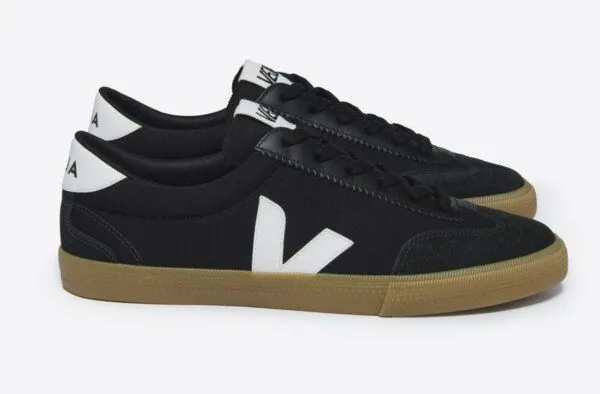 Veja Veja Damen-Sneaker Volley Canvas Black White Natural – Produktbild 3 von 5
