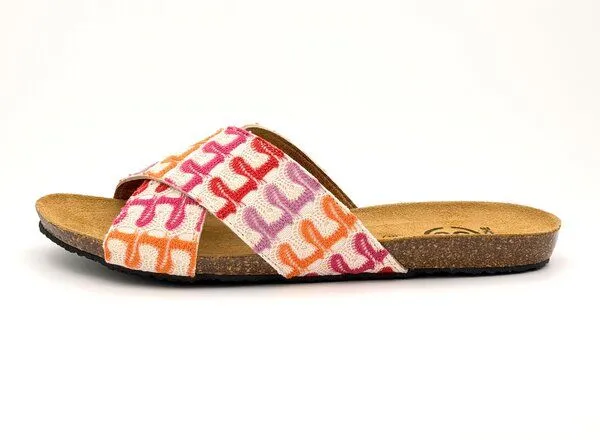 Busche Busche La Madera Sandale fantasy fresa, Pink stripes, – Produktbild 2 von 4