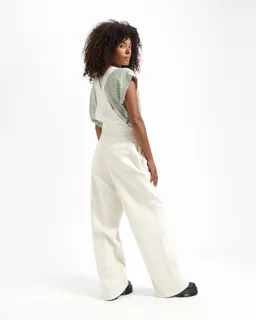 Kuyichi Kuyichi Damen vegan Latzhose Polly Naturweiß – Produktbild 1 von 1