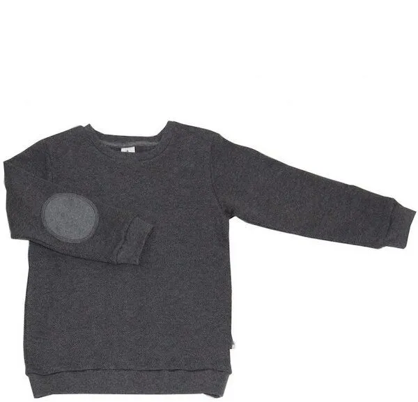 Leela Cotton Leela Cotton Sweatshirt Piquestoff Bio-Baumwolle, Anthrazit, – Produktbild 1 von 1