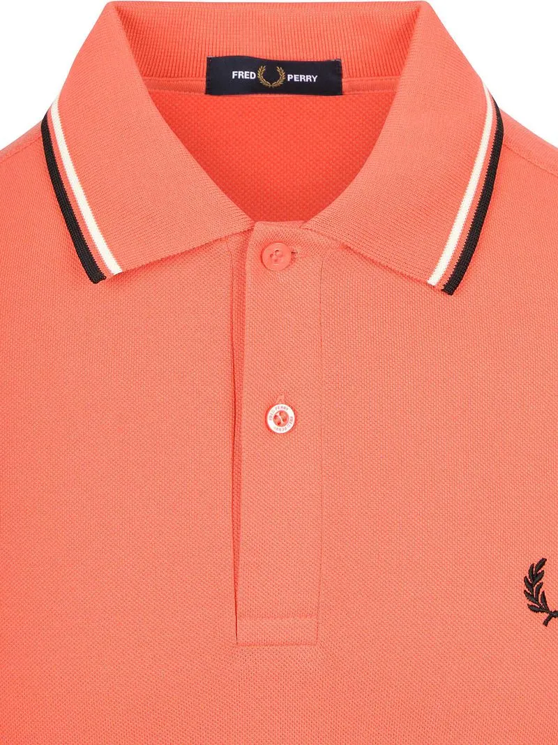 Fred Perry Fred Perry Polo Twin Tipped M3600 Rosa 04C - Größe L, Pink, – Produktbild 4 von 5