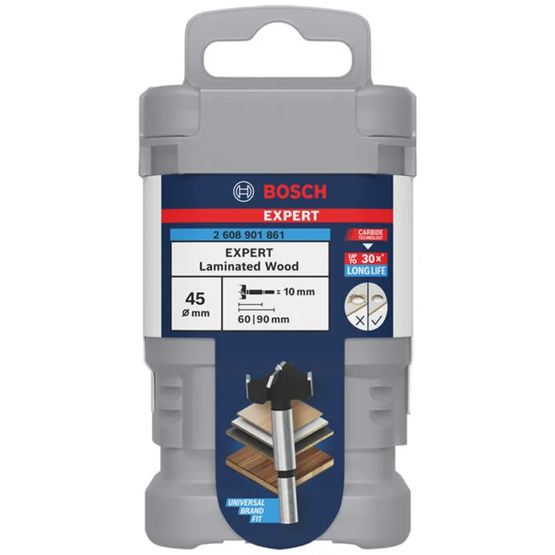 Bosch Professional Bosch Professional Bosch EXPERT Scharnierlochbohrer Laminated Wood, 45 x 60 x 90 mm – Produktbild 1 von 1