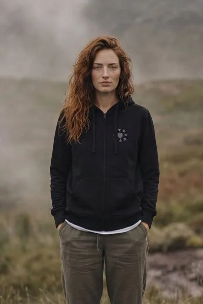 KOKOworld KOKOworld Kapuzenjacke Goa-Zip, Black sun&soil (schwarz), – Produktbild 1 von 4