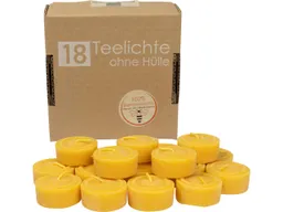 18er Pack Teelichter aus Bienenwachs, ohne Hülle – Produktbild 1 von 1